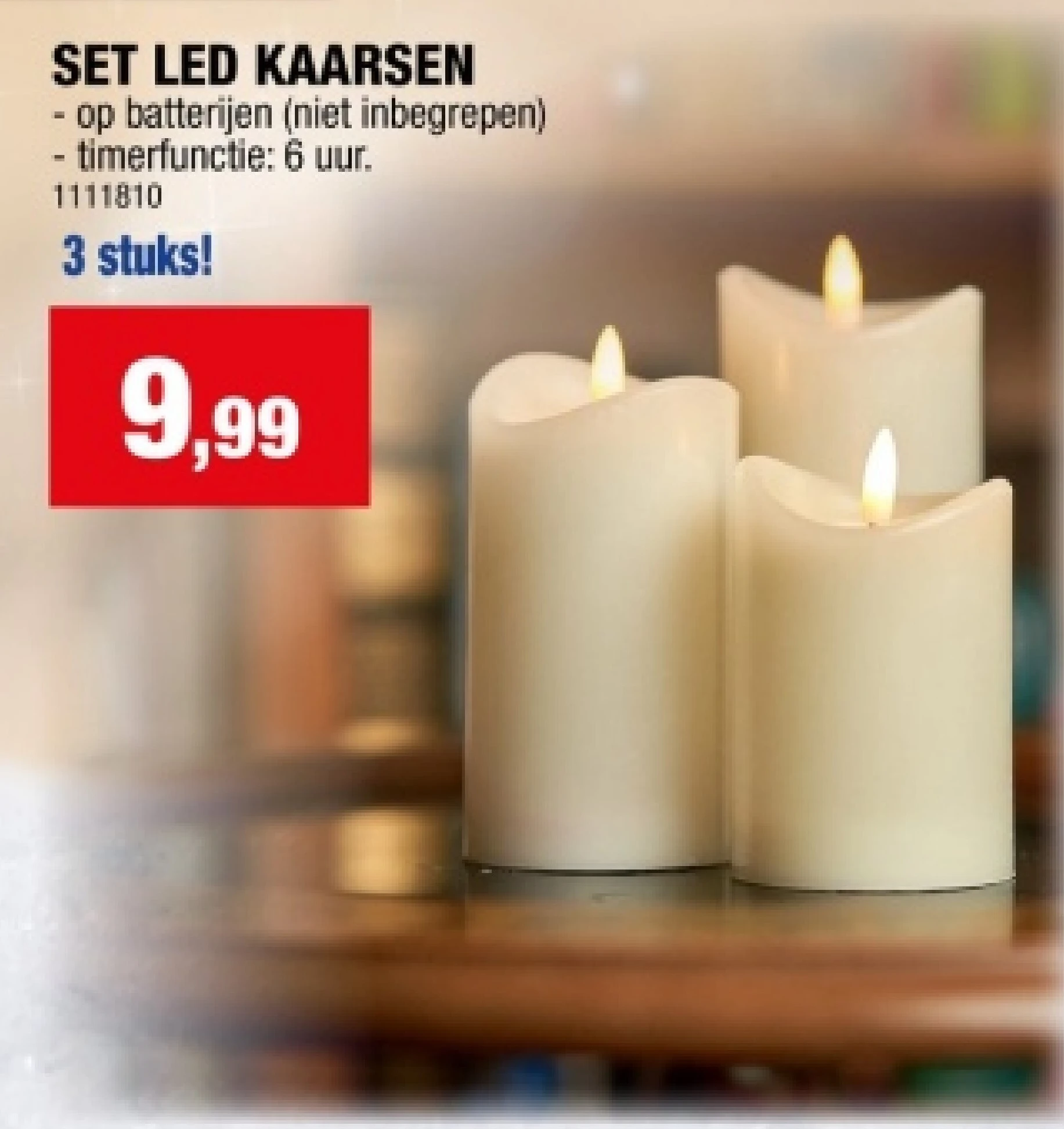 SET LED KAARSEN