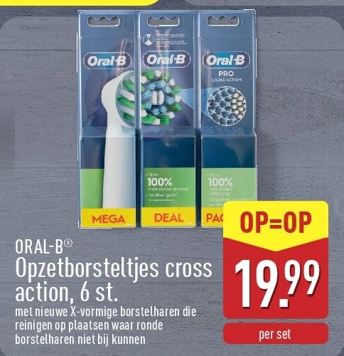 Opzetborsteltjes cross action, 6st