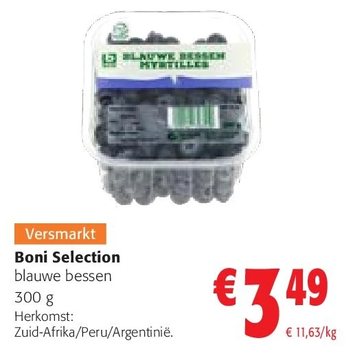 Boni Selection blauwe bessen 300 g