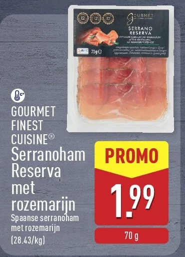 Serranoham Reserva met rozemarijn