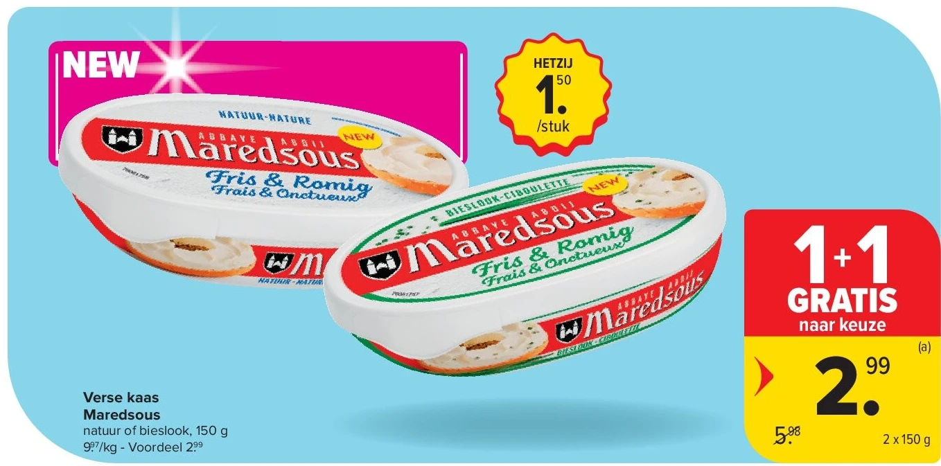 Verse kaas Maredsous