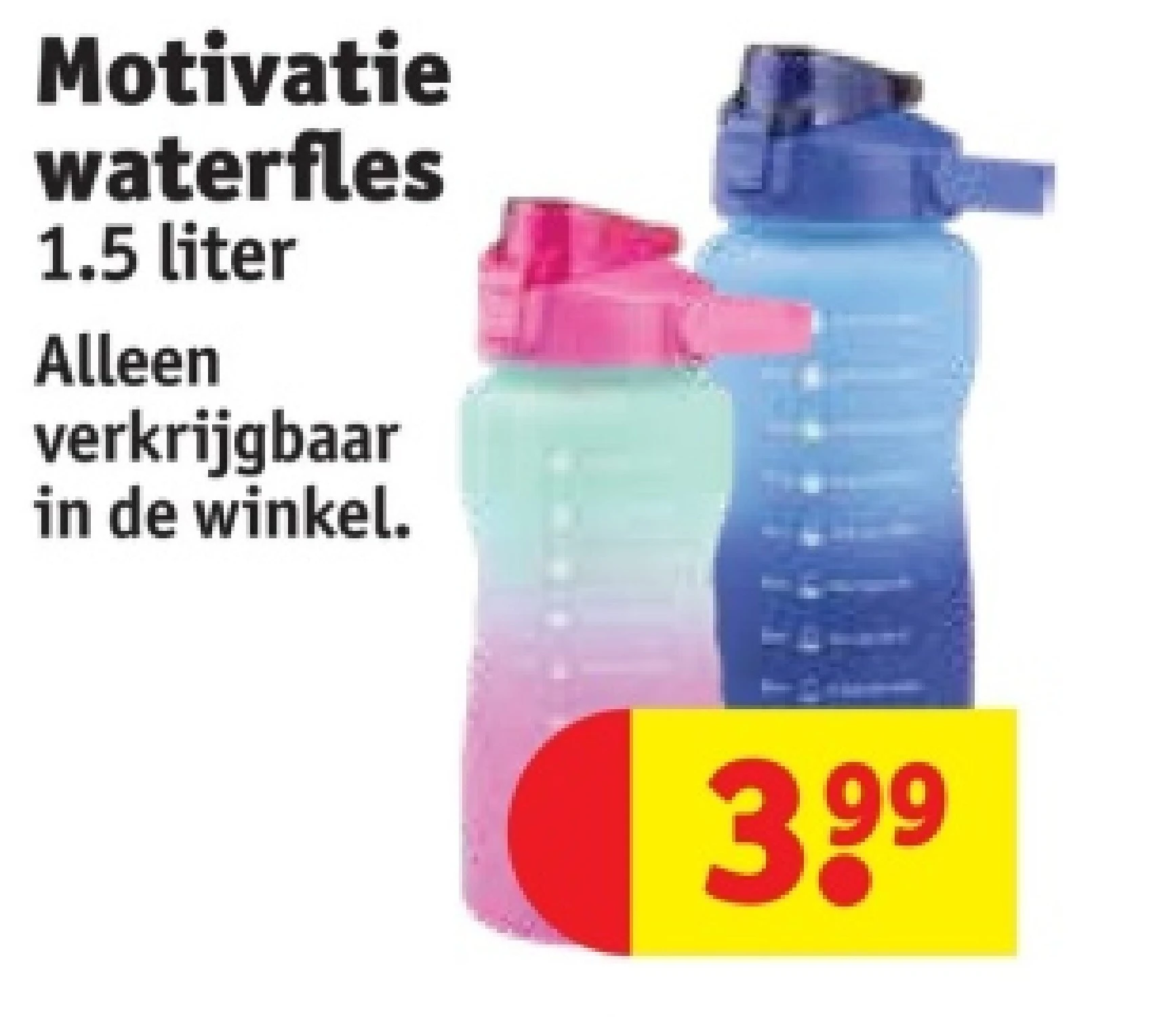 Motivatie waterfles