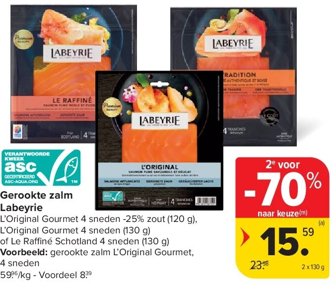 Gerookte zalm Labeyrie