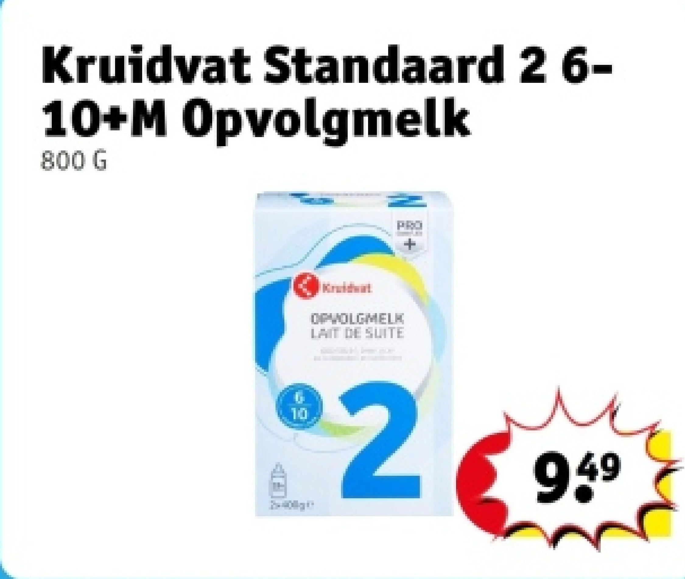 Kruidvat Standaard 2 6- 10+M Opvolgmelk