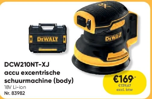 DCW210NT-XJ accu excentrische schuurmachine (body)