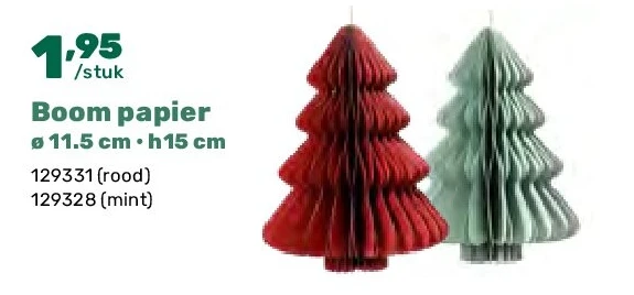 Boom papier ø 11.5 cm • h15 cm