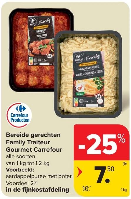 Bereide gerechten Family Traiteur Gourmet Carrefour