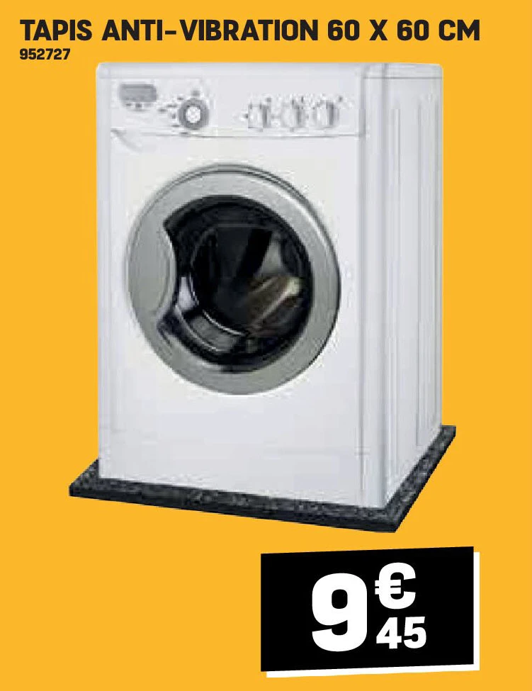 TAPIS ANTI-VIBRATION 60 X 60 CM