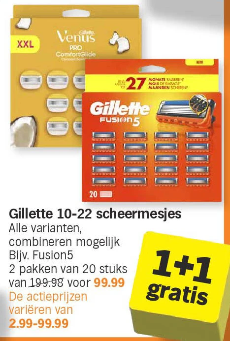 Gillette 10-22 scheermesjes