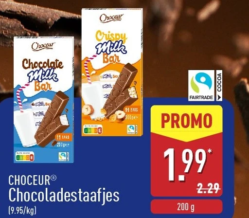 Chocoladestaafjes