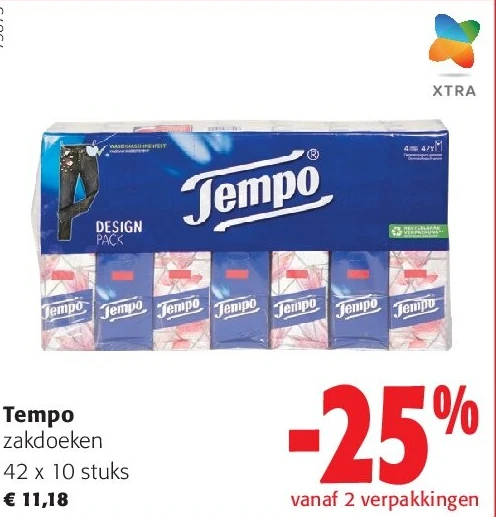 Tempo zakdoeken 42 x 10 stuks