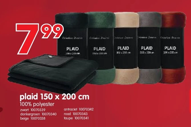 plaid 150 x 200 cm