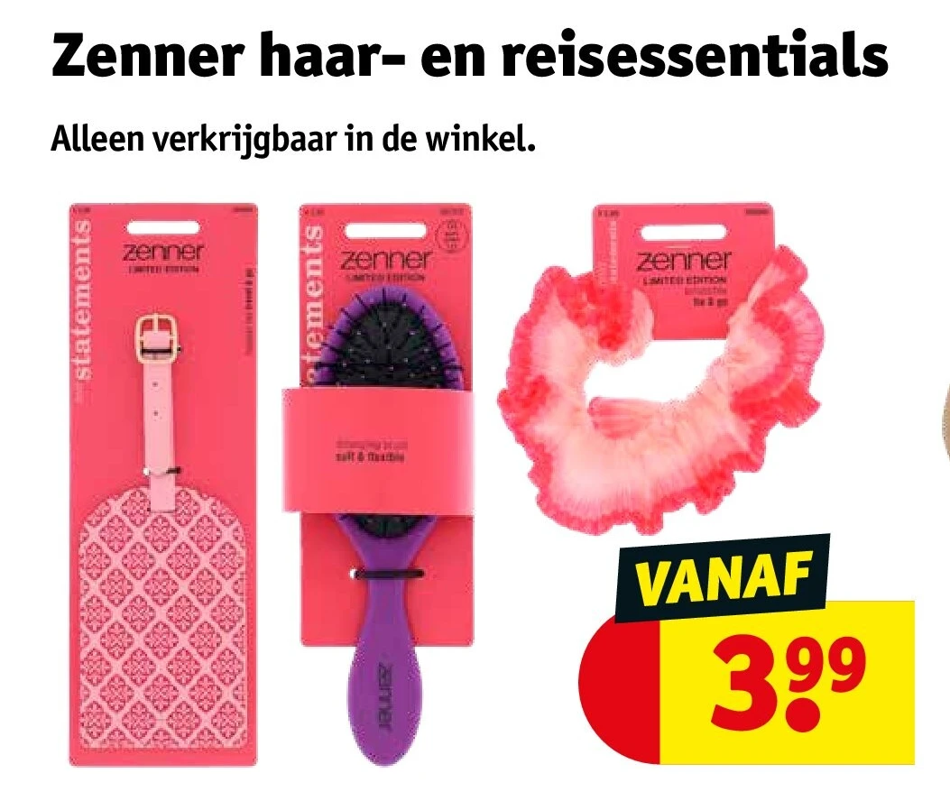 Zenner haar- en reisessentials