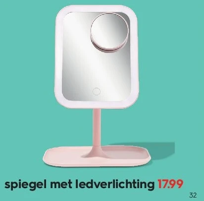 piegel met ledverlichting