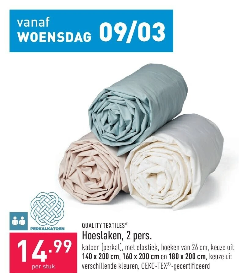 Hoeslaken, 2 pers.