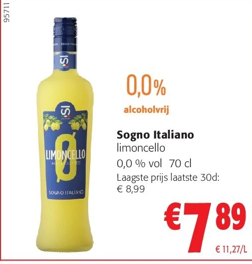 Sogno Italiano limoncello 0,0 % vol 70 cl