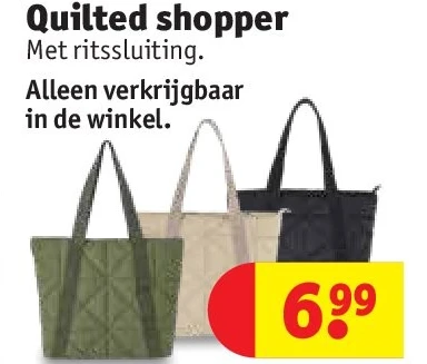 Quilted shopper