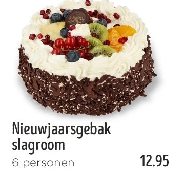 Nieuwjaarsgebak slagroom