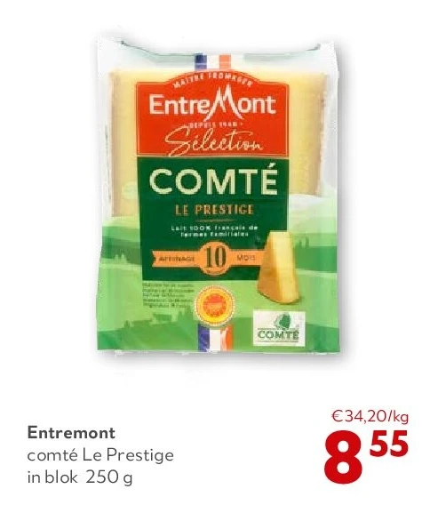 Entremont comté Le Prestige in blok 250 g