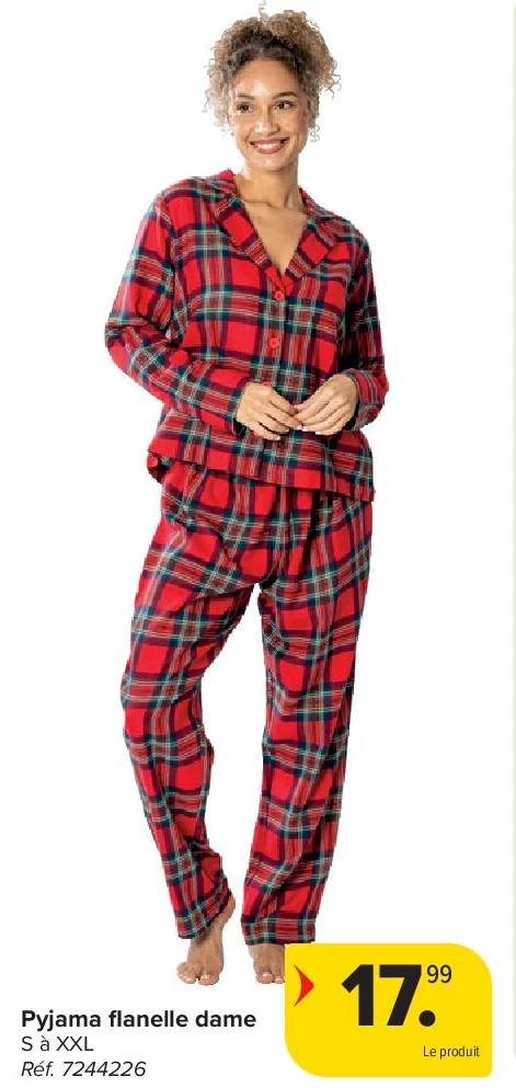 Pyjama flanelle dame