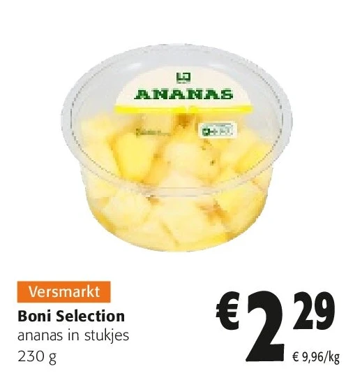 Boni Selection ananas in stukjes 230 g