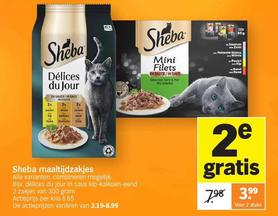 Sheba maaltijdzakjes