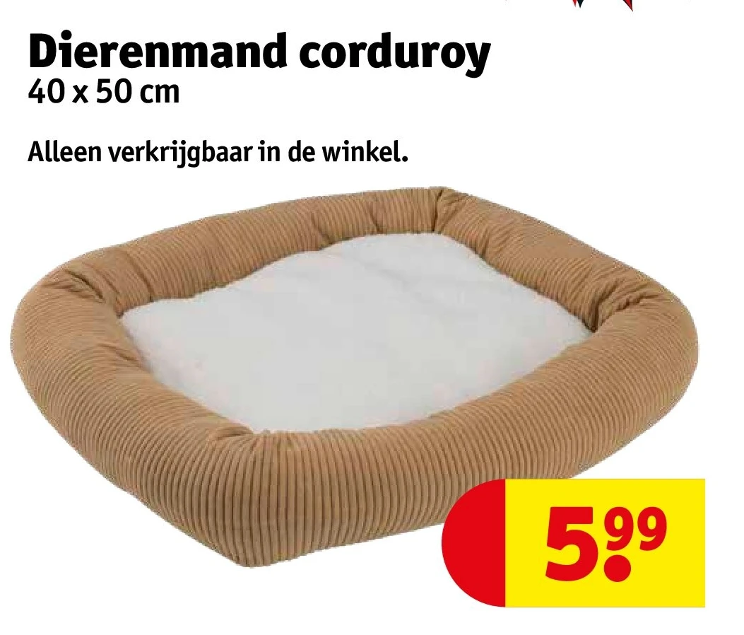 Dierenmand corduroy
