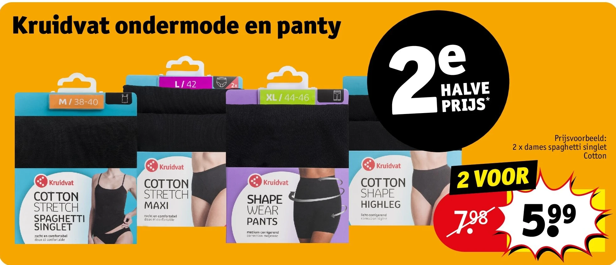 Kruidvat ondermode en panty
