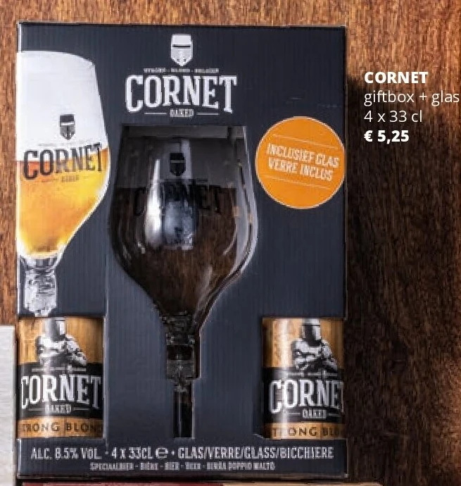 ORNET giftbox + glas 4 x 33 cl