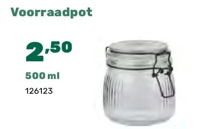 Voorraadpot 500 ml