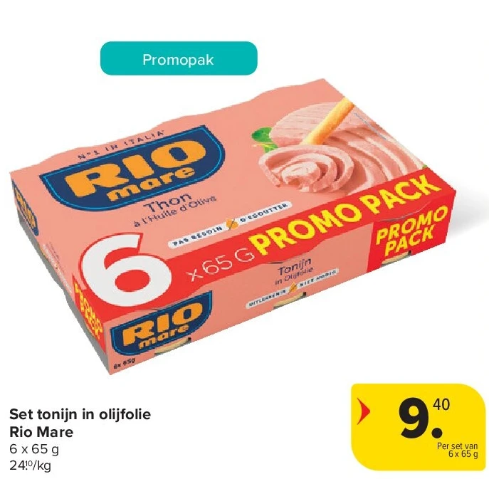 Set tonijn in olijfolie Rio Mare