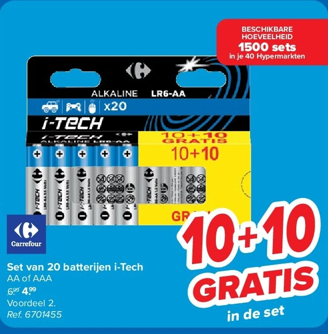 Set van 20 batterijen i-Tech