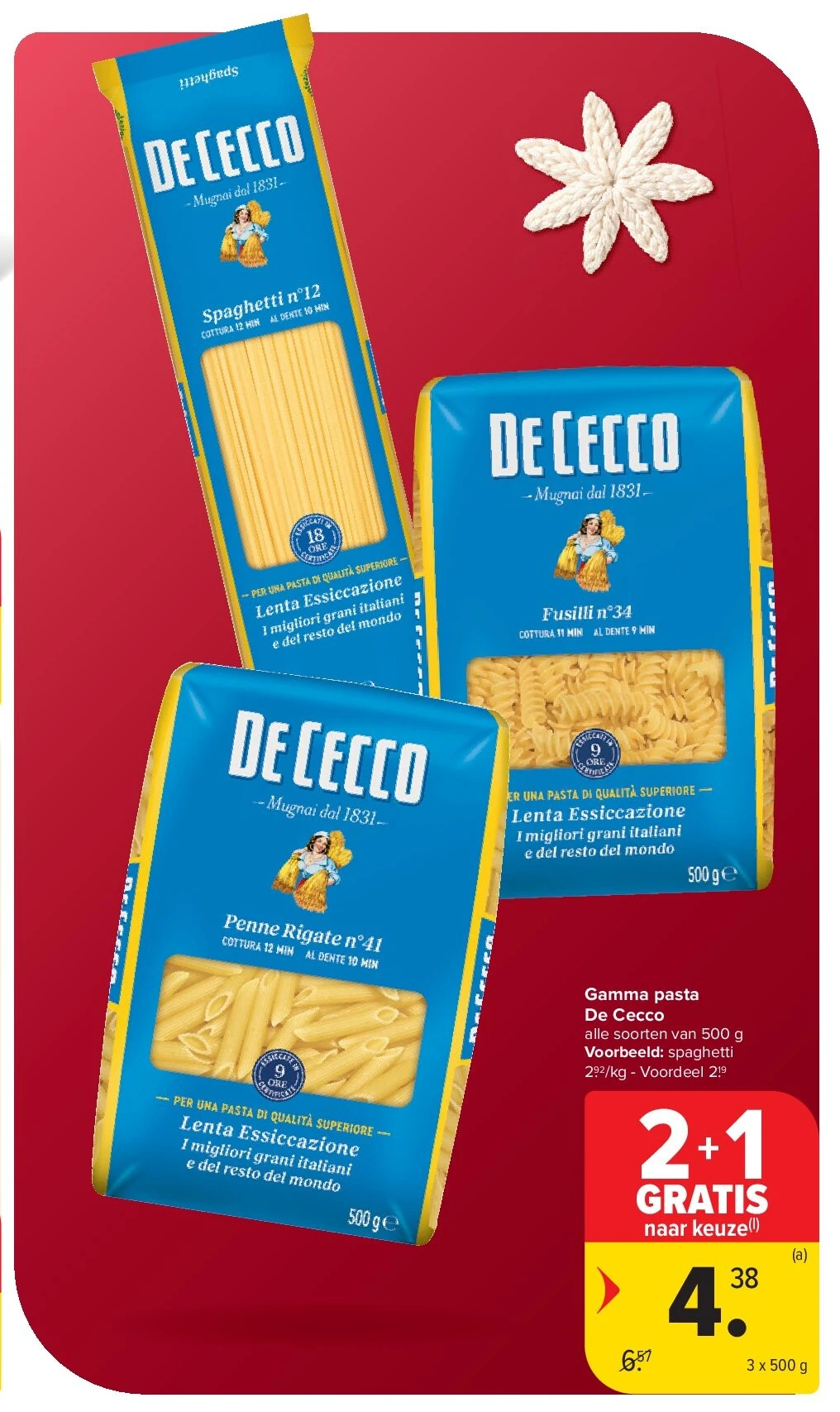 Gamma pasta De Cecco