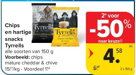 Chips en hartige snacks Tyrrells