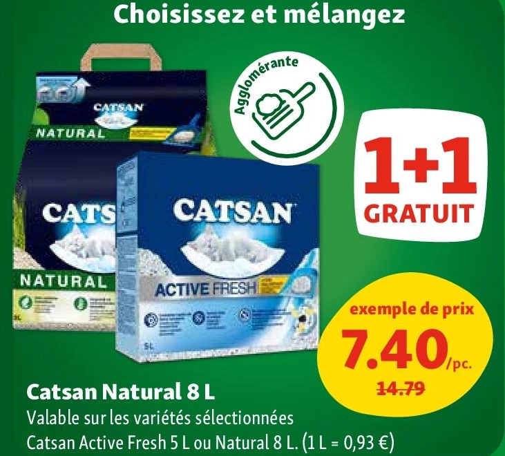 Catsan Natural 8 L