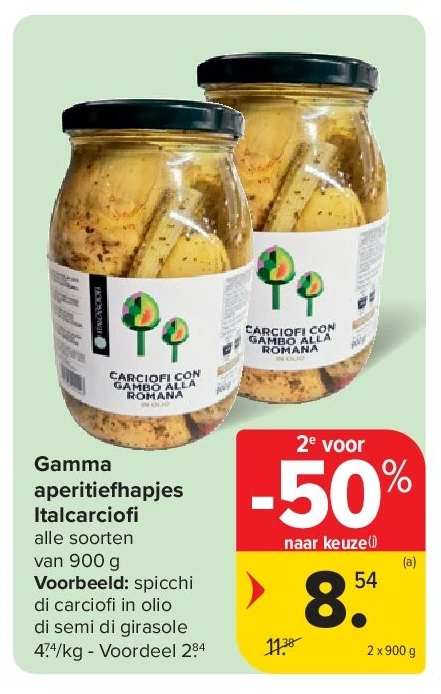 Gamma aperitiefhapjes Italcarciof