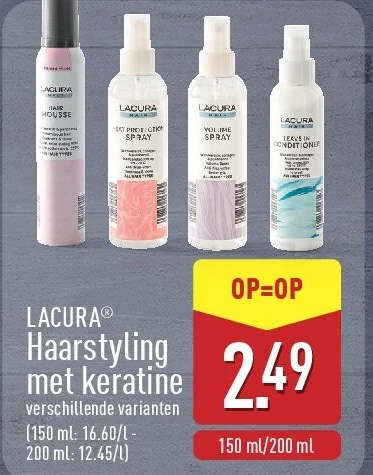 Haarstyling met keratine