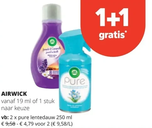 AIRWICK vanaf 19 ml