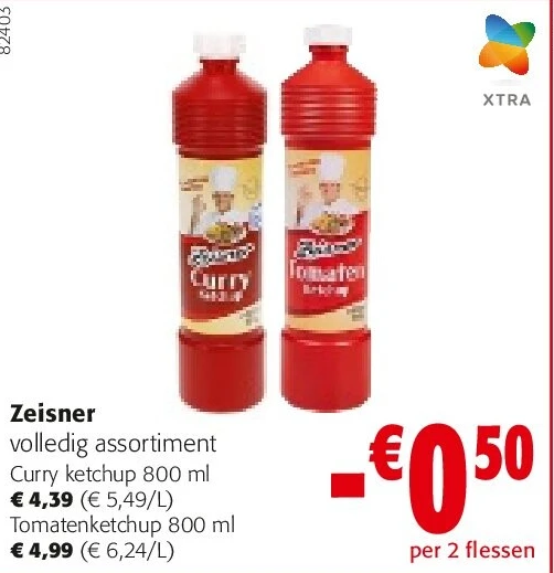 Zeisner Curry ketchup 800 ml