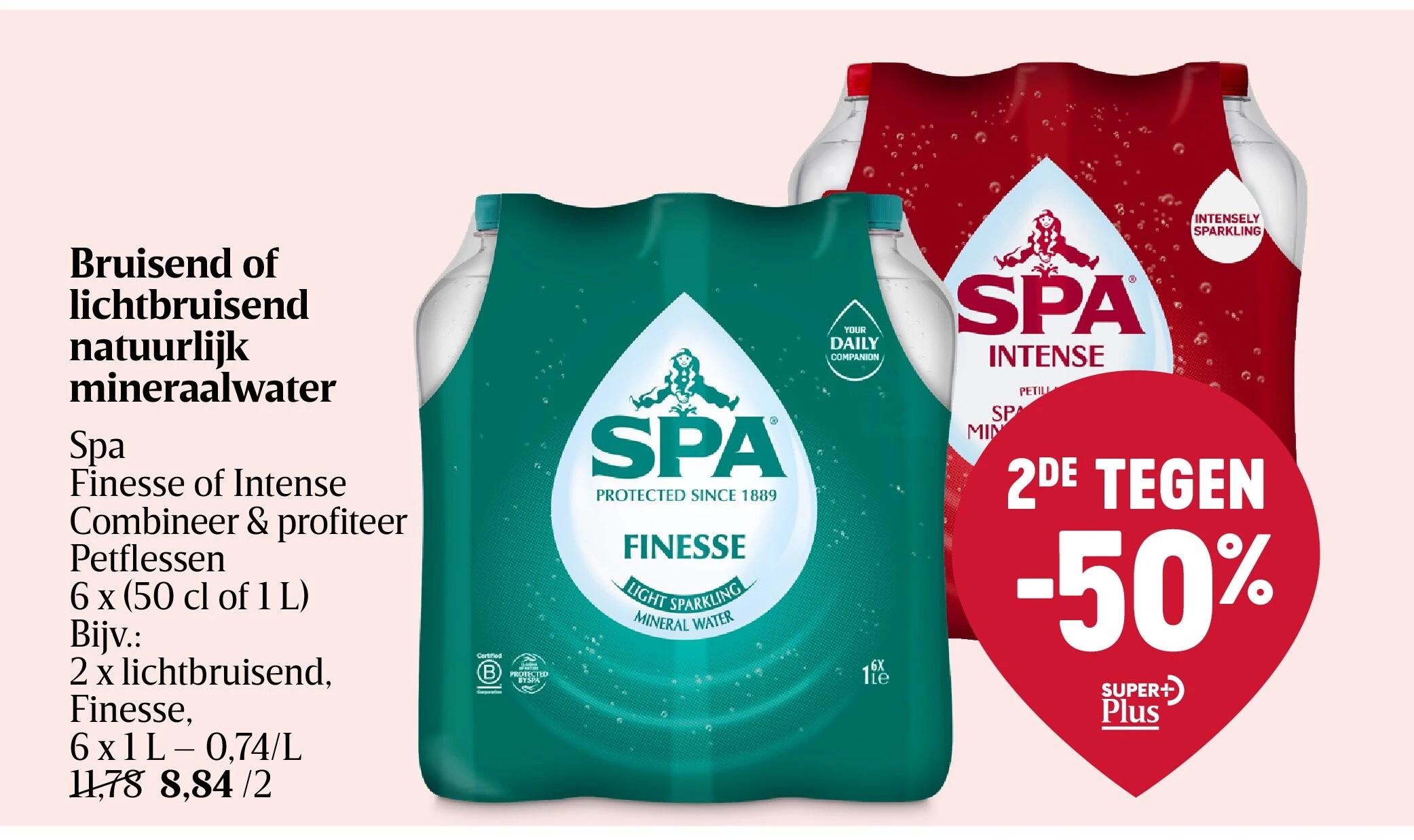 Bruisend of lichtbruisend natuurlijk mineraalwater