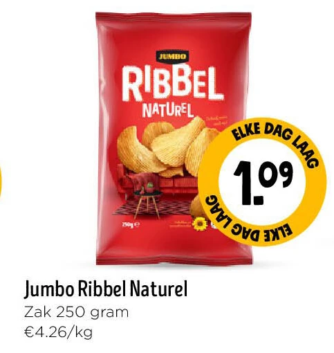 Jumbo Ribbel Naturel