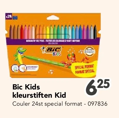Bic Kids kleurstiften Kid Couler 24st special format
