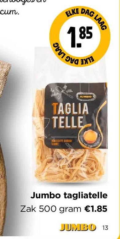 Jumbo tagliatelle