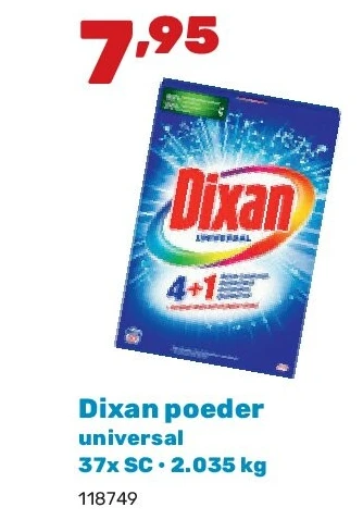 Dixan poeder universal 37x SC • 2.035 kg