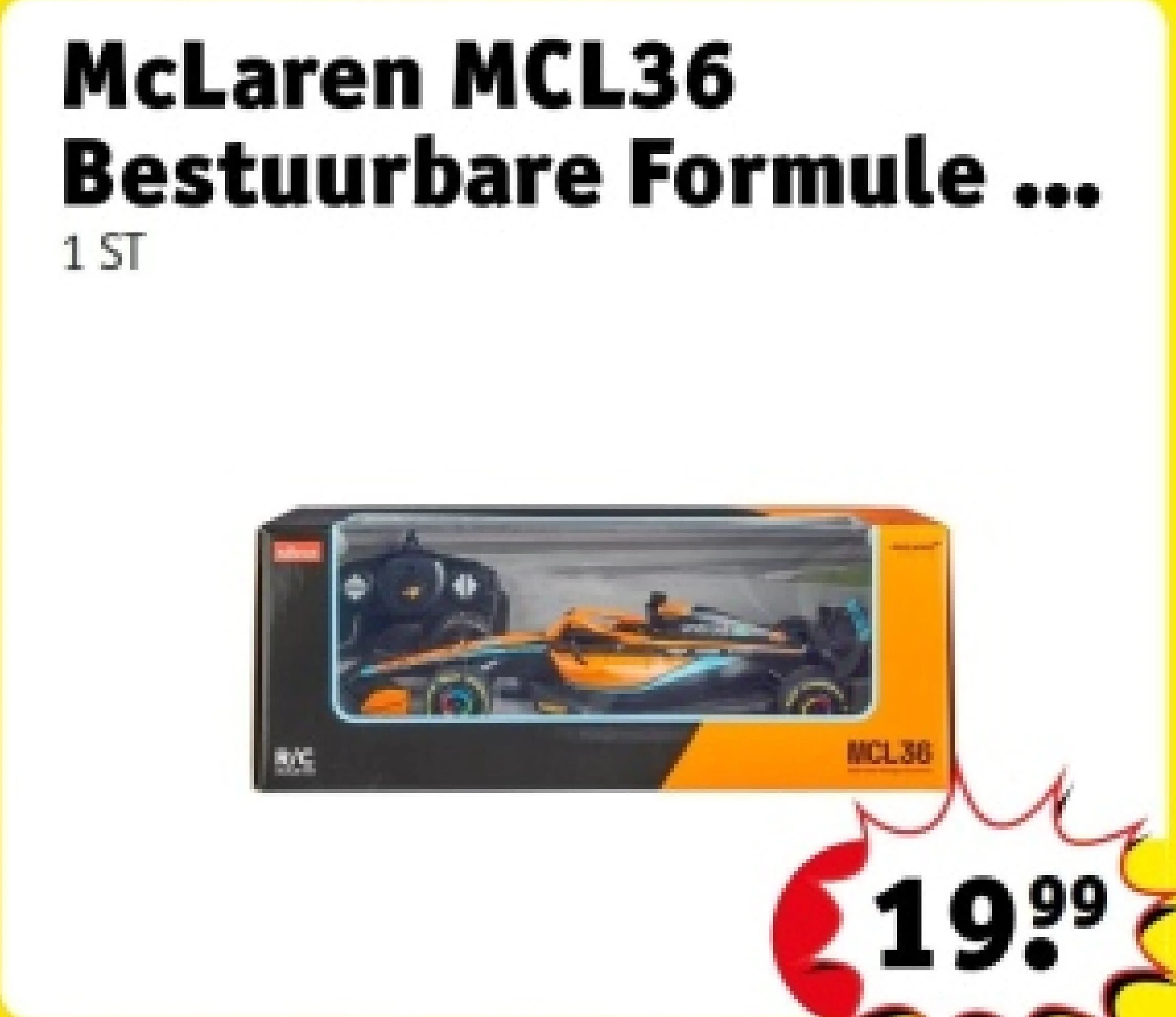 McLaren MCL36 Bestuurbare Formule 1 Auto