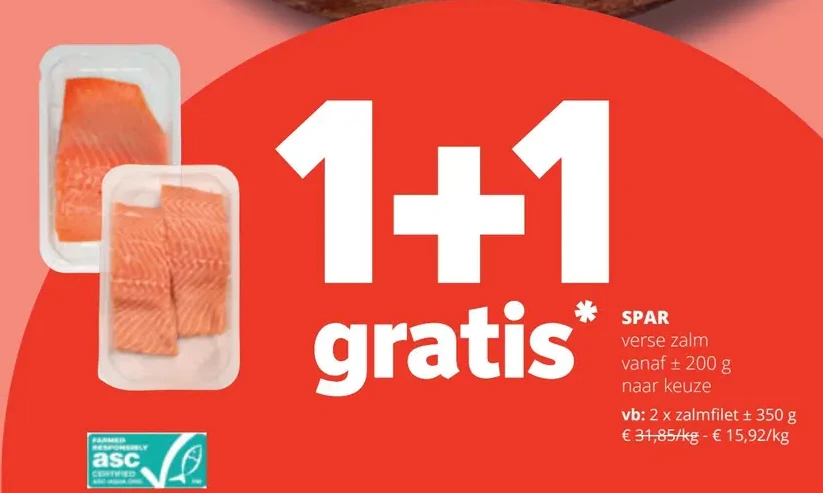 SPAR verse zalm vanaf ± 200 g