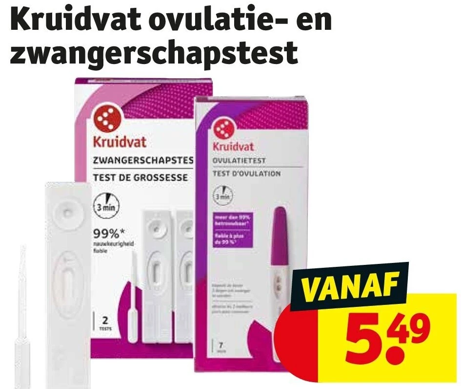 Kruidvat ovulatie- en zwangerschapstest