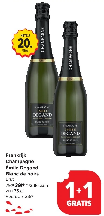 Frankrijk Champagne Émile Degand Blanc de noirs