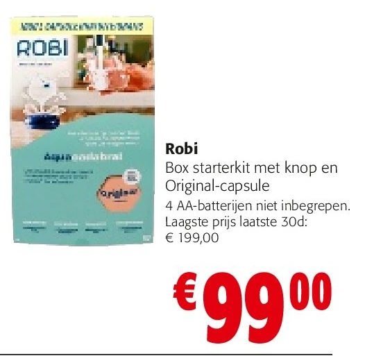 Robi Box starterkit met knop en Original-capsule