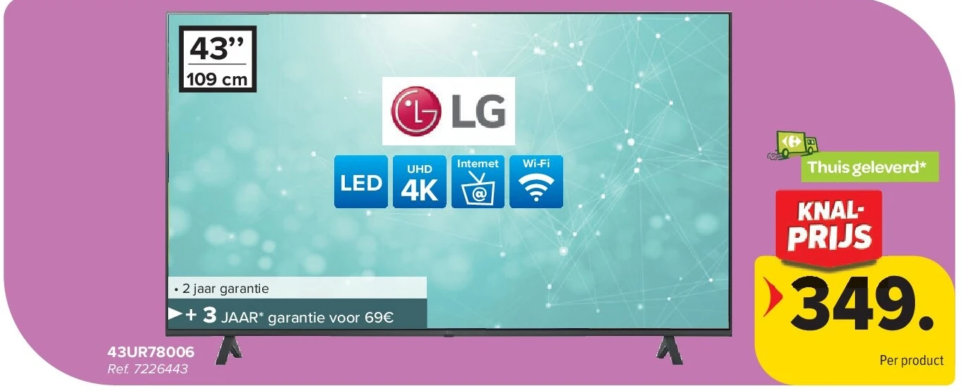 LG 43UR78006 4K TV